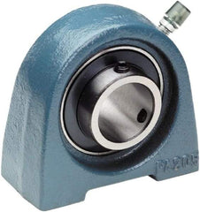 Tritan - 1" ID, 2.7559" OAL x 2.7559" OAH Pillow Block - 1,765 Lb Static Cap, 3,147 Lb Dyn Cap, 2" Btw Mnt Hole Ctrs, 1-7/16" Base-to-Ctr Ht, Cast Iron/Steel - A1 Tooling