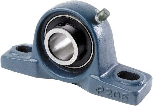 Tritan - 1/2" ID, 5" OAL x 2.4409" OAH Pillow Block - 1,495 Lb Static Cap, 2,878 Lb Dyn Cap, 3.74" Btw Mnt Hole Ctrs, 1-3/16" Base-to-Ctr Ht, Cast Iron/Steel - A1 Tooling