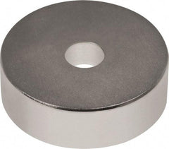 Mag-Mate - 3/4" Long x 3/4" Diam x 1/8" High, 1 Mounting Hole, 12 Poles, Ring Neodymium Rare Earth Holding Magnet - 8.2 Lb Average & 16.3 Lb Max Pull Force, 1/8 Mounting Hole, Through Hole Style, 180°F Max Operating Temp - A1 Tooling