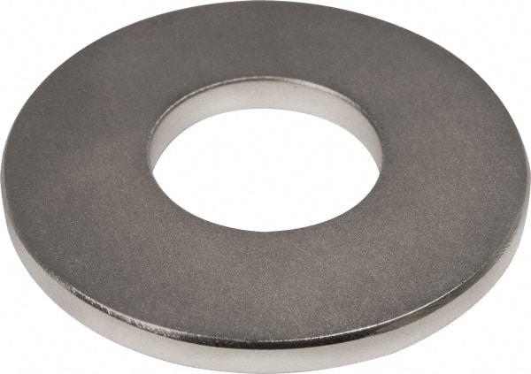 Mag-Mate - 2" Long x 2" Diam x 3/16" High, 1 Mounting Hole, 76 Poles, Ring Neodymium Rare Earth Holding Magnet - 60 Lb Average & 119 Lb Max Pull Force, 7/8 Mounting Hole, Through Hole Style, 180°F Max Operating Temp - A1 Tooling