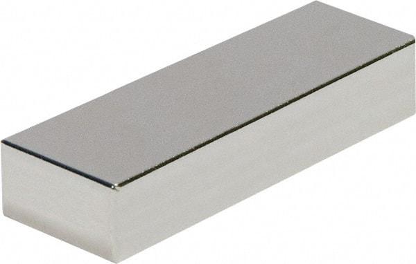 Mag-Mate - 1-1/2" Long x 1-1/2" Wide x 3/16" High, 35 Poles, Rectangular Neodymium Rare Earth Holding Magnet - 32.4 Lb Average & 64.8 Lb Max Pull Force, 180°F Max Operating Temp - A1 Tooling