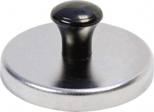 Mag-Mate - 2-5/8" Diam Magnetic Print Holder - Round, 1-1/8" High, 41 Lb Average Magnetic Pull - A1 Tooling