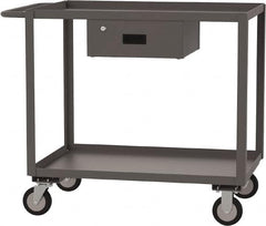 Jamco - 1,200 Lb Capacity, 30" Wide x 48" Long x 35" High Standard Utility Cart - 2 Shelf, Steel - A1 Tooling