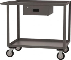 Jamco - 1,200 Lb Capacity, 30" Wide x 24" Long x 39" High Service Cart - 2 Shelf, Steel - A1 Tooling