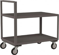 Jamco - 1,200 Lb Capacity, 24" Wide x 30" Long x 27" High Standard Utility Cart - 2 Shelf, Steel - A1 Tooling