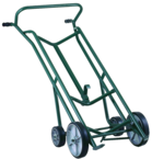 4-Wheel Drum Truck - 1000 lb Cacity - 10" Poly wheels forward - 6' Poly wheels back - Easy Handle -- 59 H x 24 W - A1 Tooling