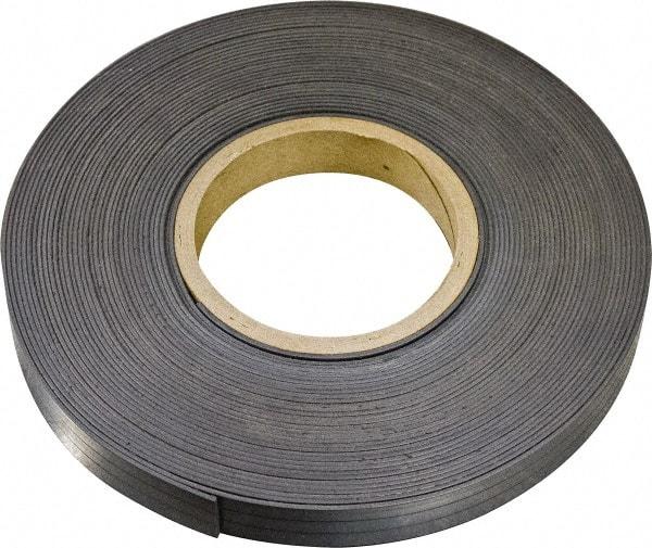 Mag-Mate - 600" Long x 3/4" Wide x 1/8" Thick Flexible Magnetic Strip - 10.5 Lb Max Pull Force, 6 Linear Ft/Lb Magnetic Pull Force, Plain Back, Dark Brown - A1 Tooling