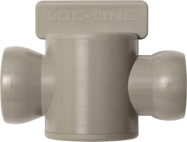 Loc-Line - 10 Piece, 3/4" ID Coolant Hose In-Line Check Valve - Female to Ball Connection, Acetal Copolymer Body, Unthreaded, Use with Loc-Line Modular Hose Systems - A1 Tooling