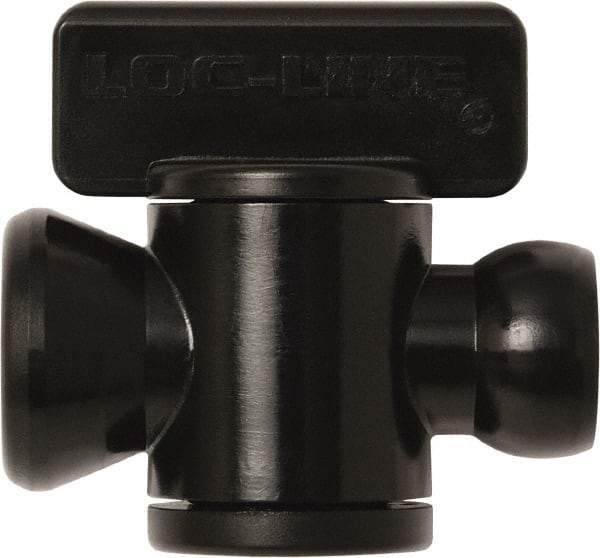 Loc-Line - 10 Piece, 1/4" ID Coolant Hose In-Line Check Valve - Female to Ball Connection, Acetal Copolymer Body, Unthreaded, Use with Loc-Line Modular Hose Systems - A1 Tooling