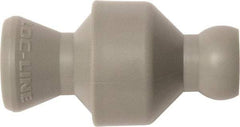 Loc-Line - 10 Piece, 1/4" ID Coolant Hose In-Line Check Valve - Female to Ball Connection, Acetal Copolymer Body, Unthreaded, Use with Loc-Line Modular Hose Systems - A1 Tooling