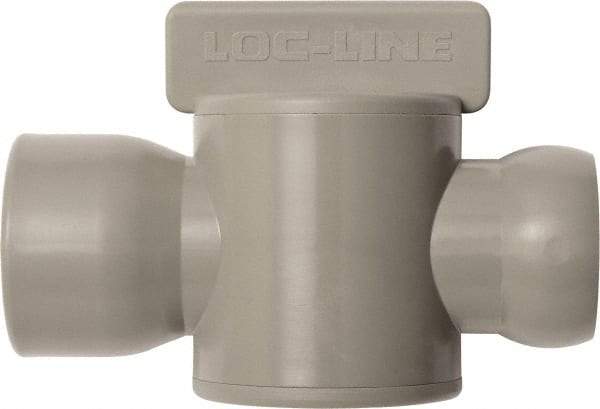 Loc-Line - 10 Piece, 3/4" ID Coolant Hose Female NPT Valve - Female to Female Connection, Acetal Copolymer Body, NPT, Use with Loc-Line Modular Hose Systems - A1 Tooling