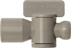 Loc-Line - 10 Piece, 1/4" ID Coolant Hose Female NPT Valve - Female to Female Connection, Acetal Copolymer Body, NPT, Use with Loc-Line Modular Hose Systems - A1 Tooling