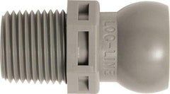 Loc-Line - 50 Piece, 3/8" Hose ID, Male to Female Coolant Hose Connector - 3/8" NPT, For Loc-Line Modular Hose Systems - A1 Tooling