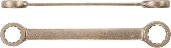 Ampco - 17mm x 19mm 12 Point Box Wrench - Double End, Aluminum Bronze, Plain Finish - A1 Tooling