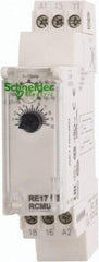 Schneider Electric - 100 hr Delay, Multiple Range SPDT Time Delay Relay - 8 Contact Amp, 24 VDC & 24 to 240 VAC, Selector Switch - A1 Tooling