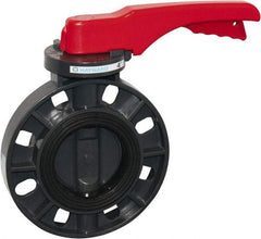 Hayward - 2" Pipe, Wafer Butterfly Valve - Lever Handle, ASTM D1784 Cell Class 12454 PVC Body, EPDM Seat, 150 WOG, PVC Disc, Stainless Steel Stem - A1 Tooling