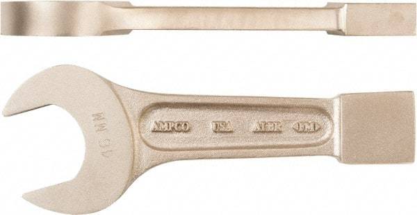 Ampco - 70mm Nonsparking Standard Striking Open End Wrench - Single End, Plain Finish - A1 Tooling