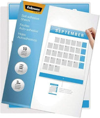 FELLOWES - 50 Self-Laminating Sheets - 3 mil Thick x 9-1/4" Wide x 1' Long - A1 Tooling