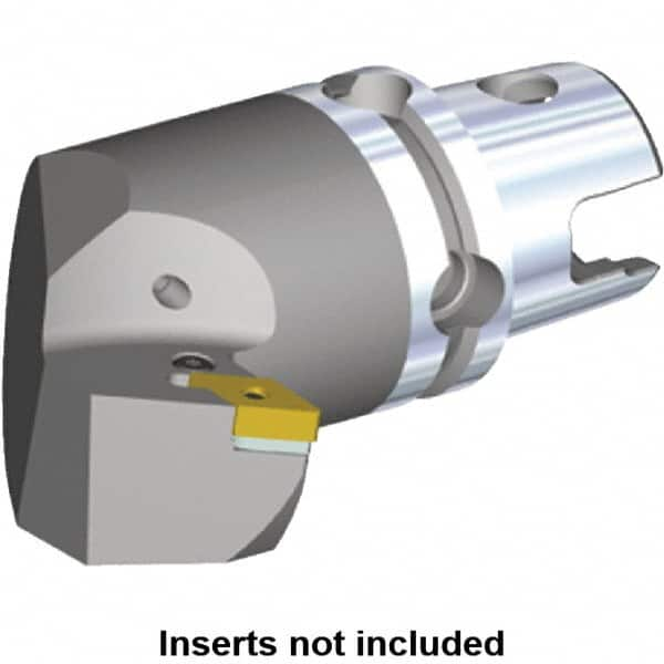 Kennametal - Left Hand Cut, Size KM40, DN.. Insert Compatiblity, Internal or External Modular Turning & Profiling Cutting Unit Head - 47mm Ctr to Cutting Edge, 65mm Head Length, Through Coolant, Series Kenlever - A1 Tooling