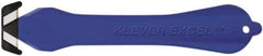 Klever Innovations - Fixed Safety Cutter - 1-1/4" Carbon Steel Blade, Blue Plastic Handle, 1 Blade Included - A1 Tooling