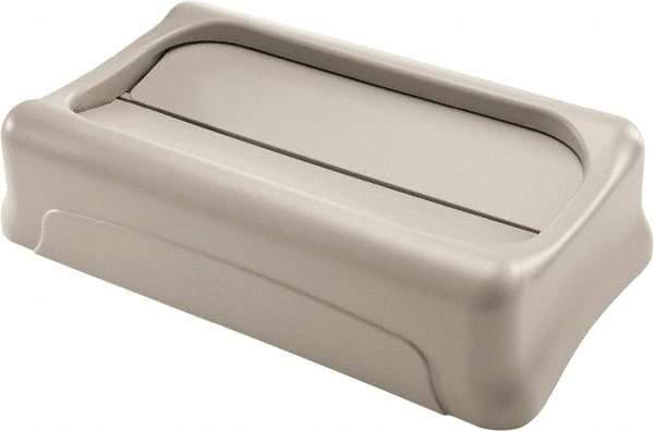 Rubbermaid - Rectangle Lid for Use with Rectangular Trash Cans - Beige, For Slim Jim Trash Cans - A1 Tooling