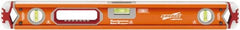 SAVAGE by SWANSON - Magnetic 24" Long 3 Vial Box Beam Level - Aluminum, Orange - A1 Tooling