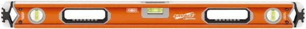 SAVAGE by SWANSON - 32" Long 3 Vial Box Beam Level - Aluminum, Orange - A1 Tooling