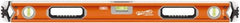 SAVAGE by SWANSON - 32" Long 3 Vial Box Beam Level - Aluminum, Orange - A1 Tooling