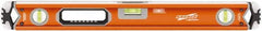 SAVAGE by SWANSON - 24" Long 3 Vial Box Beam Level - Aluminum, Orange - A1 Tooling