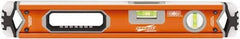 SAVAGE by SWANSON - 18" Long 3 Vial Box Beam Level - Aluminum, Orange - A1 Tooling