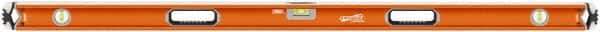 SAVAGE by SWANSON - 60" Long 3 Vial Box Beam Level - Aluminum, Orange - A1 Tooling