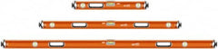 SAVAGE by SWANSON - 24" & 48" & 78" Long 3 Vial Box Beam Level - Aluminum, Orange - A1 Tooling