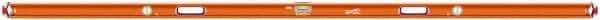 SAVAGE by SWANSON - Magnetic 96" Long 3 Vial Box Beam Level - Aluminum, Orange - A1 Tooling