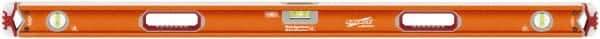 SAVAGE by SWANSON - Magnetic 48" Long 3 Vial Box Beam Level - Aluminum, Orange - A1 Tooling