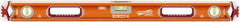 SAVAGE by SWANSON - Magnetic 32" Long 3 Vial Box Beam Level - Aluminum, Orange - A1 Tooling