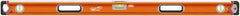 SAVAGE by SWANSON - 48" Long 3 Vial Box Beam Level - Aluminum, Orange - A1 Tooling