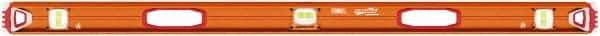 SAVAGE by SWANSON - Magnetic 48" Long 3 Vial I-Beam Level - Aluminum, Orange - A1 Tooling