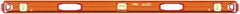 SAVAGE by SWANSON - Magnetic 48" Long 3 Vial I-Beam Level - Aluminum, Orange - A1 Tooling