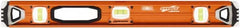 SAVAGE by SWANSON - 24" Long 3 Vial I-Beam Level - Aluminum, Orange - A1 Tooling