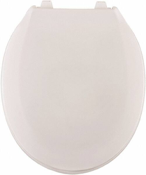 CENTOCO - 16-3/4 Inch Long, 2 Inch Inside Width, Polypropylene, Regular, Closed Front with Cover, Toilet Seat - 14 Inch Outside Width, Commercial, Hotel-Motel, Institutional Installation, White - A1 Tooling