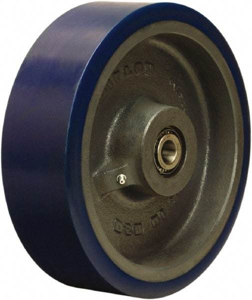 Hamilton - 10 Inch Diameter x 3 Inch Wide, Polyurethane on Cast Iron Caster Wheel - 3,240 Lb. Capacity, 3-1/2 Inch Hub Length, 1-1/4 Inch Axle Diameter, Tapered Roller Bearing - A1 Tooling