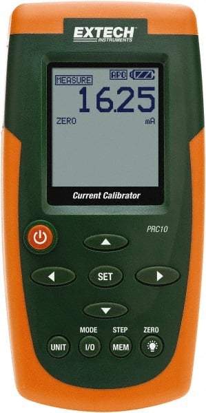 Extech - 24 VDC Max Voltage, Current Calibrator - LCD Display, +/-0.01% Basic DC Accuracy, AA and AC Adapter Power Supply - A1 Tooling