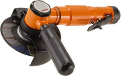 Dotco - 4" Wheel Diam, 11,500 RPM, Pneumatic Cutoff & Cutoff-Grinder Tool - Right Angle Handle, 1/4" Inlet - A1 Tooling