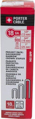 Porter-Cable - 1/2", 3/4, and 1" Long x 1/4" Wide, 18 Gauge Narrow Crown Construction Staple Multi Pack - Steel, Galvanized Finish. 300/size - A1 Tooling