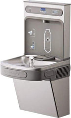 ELKAY - 8 GPH Cooling Capacity Barrier Free Wall Mounted Water Cooler & Fountain - Bottle Filling, 20 to 105 psi, 0.20 hp, Stainless Steel - A1 Tooling