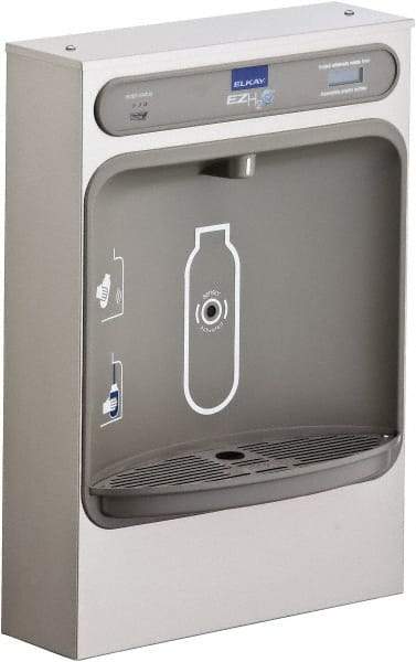 ELKAY - 8 GPH Cooling Capacity Surface Mount Water Cooler & Fountain - Bottle Filling, 20 to 105 psi, 0.20 hp, Stainless Steel - A1 Tooling