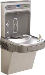 ELKAY - 8 GPH Cooling Capacity Barrier Free Wall Mounted Water Cooler & Fountain - Bottle Filling, 20 to 105 psi, 0.20 hp, Stainless Steel - A1 Tooling