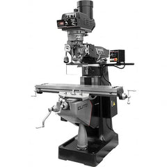 Jet - 9" Long x 49" Wide, 3 Phase Acu-Rite 3 Axis Millpower CNC Milling Machine - Variable Speed Pulley Control, R8 Taper - A1 Tooling