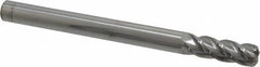 Accupro - 1/2", 4 Flute, Single End, Solid Carbide, 1/8" Corner Radius End Mill - 6" OAL, 40° Helix, Right Hand Flute, 1-1/2" LOC, Right Hand Cut - A1 Tooling