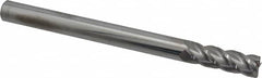 Accupro - 1/2", 4 Flute, Single End, Solid Carbide, 0.015" Corner Radius End Mill - 6" OAL, 40° Helix, Right Hand Flute, 1-1/2" LOC, Right Hand Cut - A1 Tooling